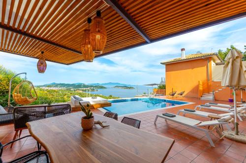 Agia Paraskevi Villa | Elegant Villa Io: Private Pool & Breathtaking Sea Views
