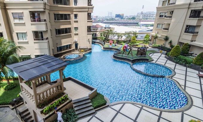 Old Jakarta Apartment | Cozy 2BR Apartment with City View at Mediterania Marina