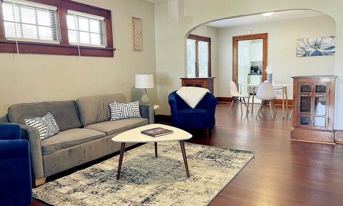 Terre Haute House | Cozy 2BR Retreat with Deck, Grill & Firepit Near Stadium