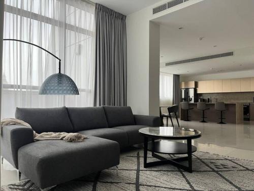 Trade Center Apartment | Inviting 2BR + Maid Suite with Gorgeous Views & Pool