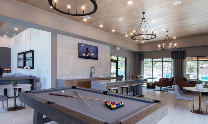 Pelham Apartment | Pet-Friendly 2BR Townhouse with Pool and Garage Access