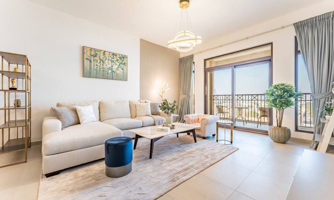 Umm Suqeim 3 Apartment | 2BR with Balcony Overlooking Burj Al Arab, Exclusive Amenities & Steps from Iconic Landmark