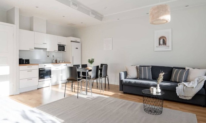 Tampere Apartment | Elegant Downtown 2ndhomes Apt. with Sauna & Spa Access