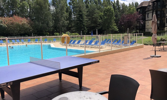 Deauville Apartment | Premier Retreat at P & V Golf Barriere: Steps to Sea