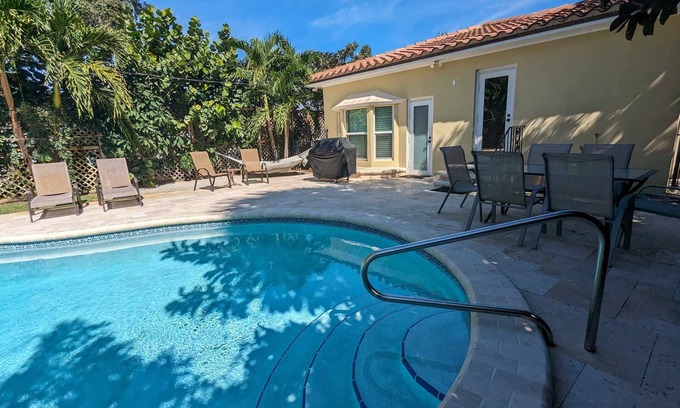 Lakeside Point House | Inviting 3BR Home with Heated Pool, Steps from the Beach