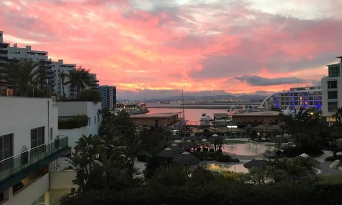Gibraltar Apartment | Family Apartment in Ocean Village: Pools & Rock Views Await