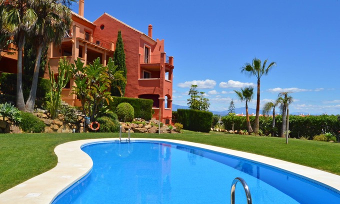 Puerto de la Duquesa Apartment | Elegant 3 Bed Duplex Apt with Pool, Steps from the Beach