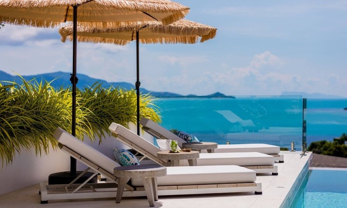 Moo 5 Villa | Beachside Villa with Ocean Views, Pool & Spa - 10/10 Rated