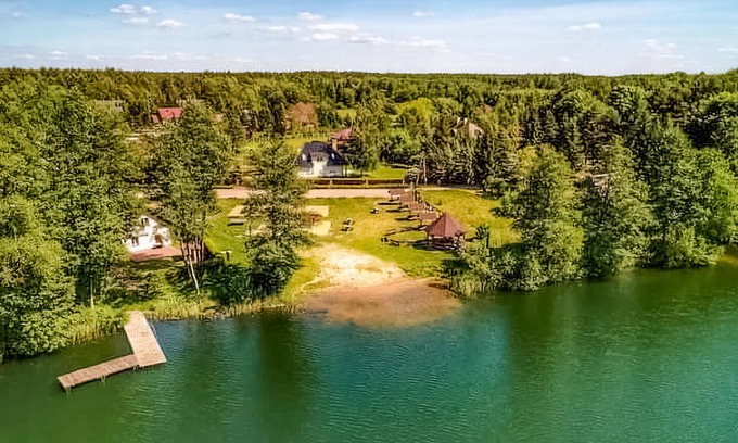 gmina Nowogrodek Pomorski House | Discover Parzensko Village: Lakeview Retreat with Spa