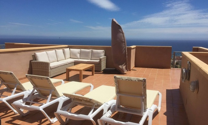Mojacar Apartment | Exceptional 3 Bedroom Apartment with Ocean View & Pool