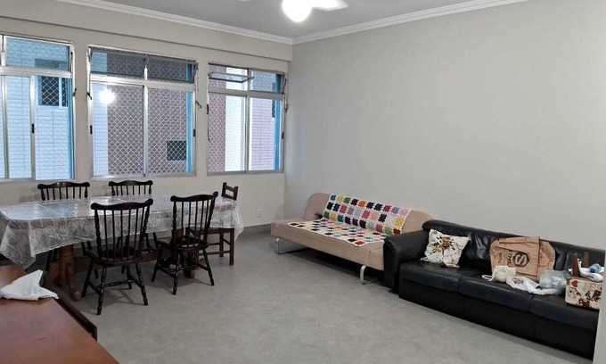 Itarare Apartment | Cozy 3-Bedroom Retreat Across from Itararé Beach