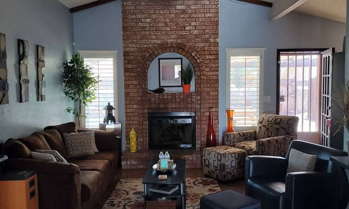 Biggs Field House | 3-bedroom home with AC refrigeration unit, WiFi, garage plus carport.