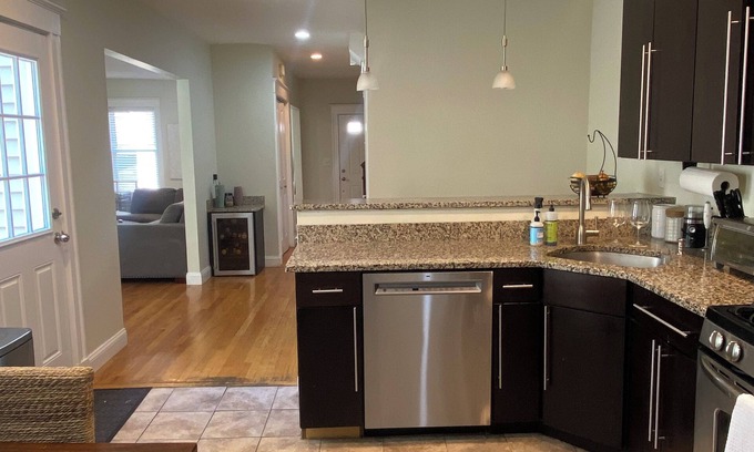 South Boston House | 3-bedroom house w/fenced patio, gas fireplace & central air in South Boston