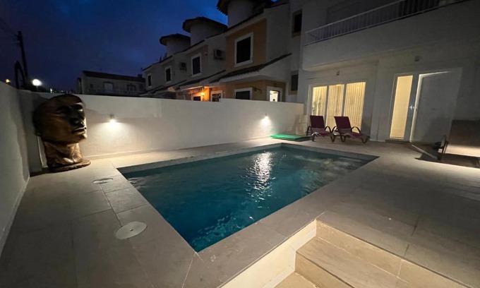 Orihuela Costa House | Perfect 3-Bedroom Townhouse with Private Pool in Playa Flamenca