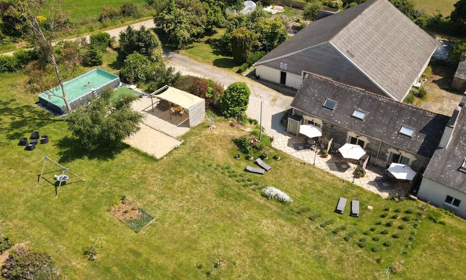 Tregourez House | Five-Bedroom Gites with Pool, Spa, Gym and Games Room