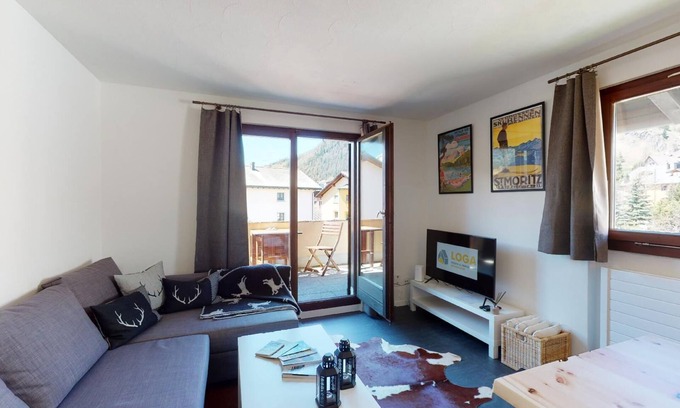 Celerina-Schlarigna Apartment | Exceptional 3-Room Apartment with Kitchen on 2nd Floor