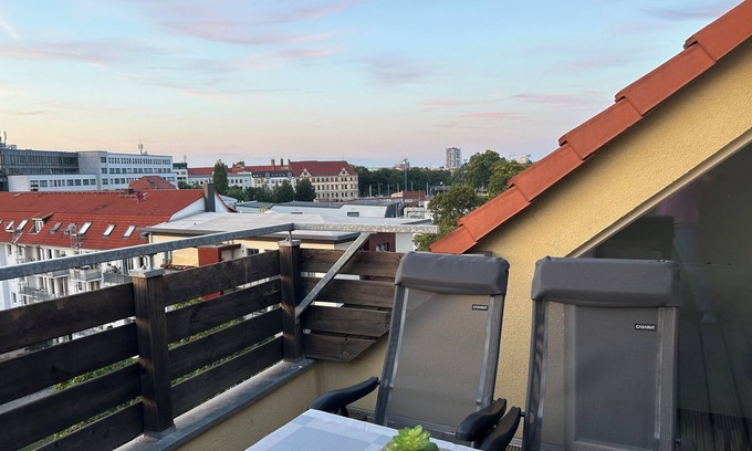 Magdeburg Apartment | Stylish 3-Room Apartment with Roof Terrace in Magdeburg