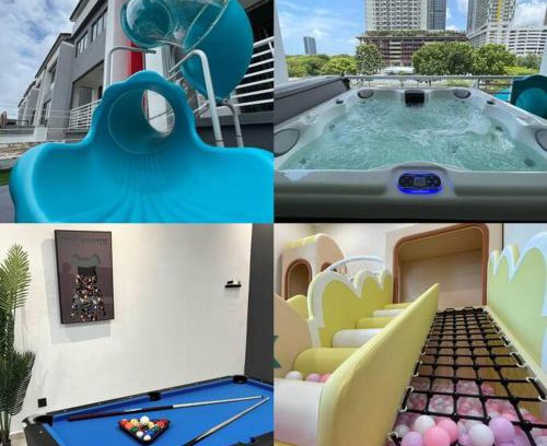 Malacca City House | 3 Story House With Jacuzzi PlyGround 18Pax Melaka Town 10min Jonker