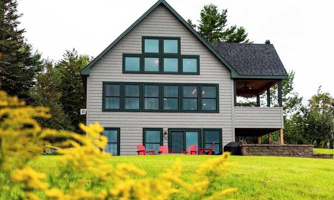Rangeley House | Experience 30 Hilltop: Custom Home with Rangeley Lake Views
