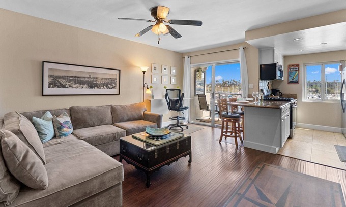 Townsite Condo | 302B Amazing Location! Gorgeous Marina Views! Steps from Top Rated Harbor Beach