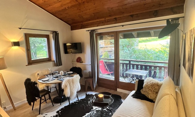 Megeve Apartment | Perfect Getaway: 30m2 Apartment Near Megève Slopes