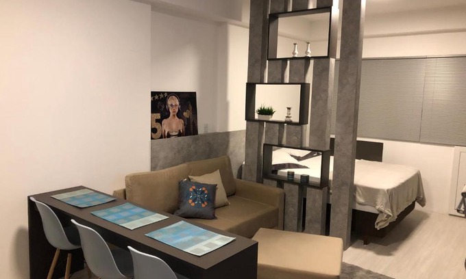 Matriz Apartment | Cozy Studio Near Shopping in Curitiba's Batel District