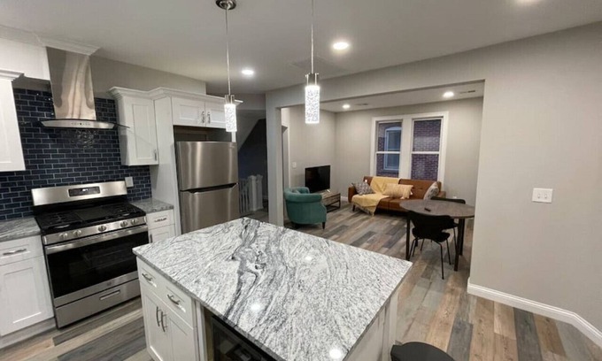 Merion Village Apartment | Modern Chic Retreat in German Village, Pet & Child Friendly