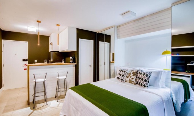 Vila Buarque Apartment | Inviting 360 Suítes Vibe República - Modern Furnished Apartments