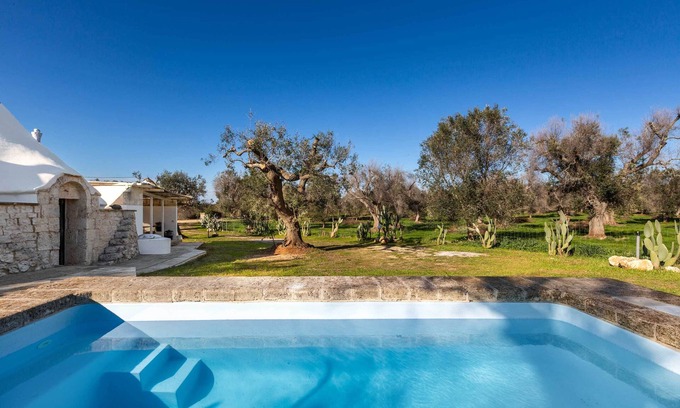 Carovigno Cottage | Tranquil Retreat: 3745 Trullo Puspo with Pool & Kitchen