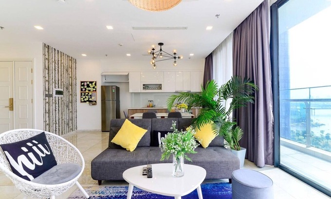 Ben Nghe Apartment | Experience Aqua 2: Cozy Stay with Panoramic Vinhomes Views