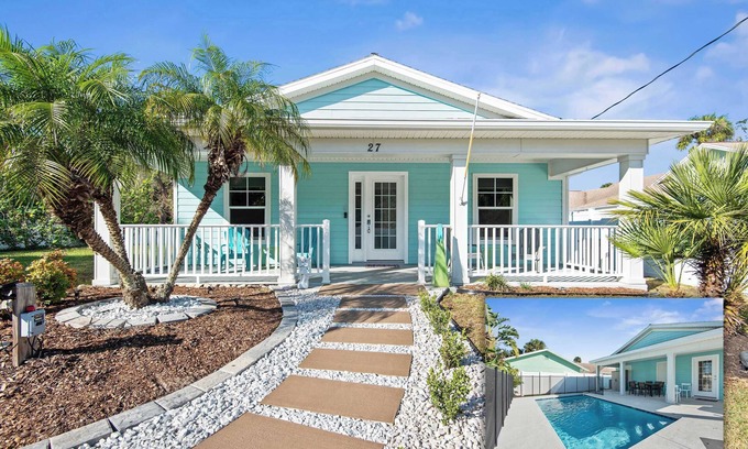 Palm Coast House | Coastal Escape: AQUA PEARL Beach Home with Heated Pool