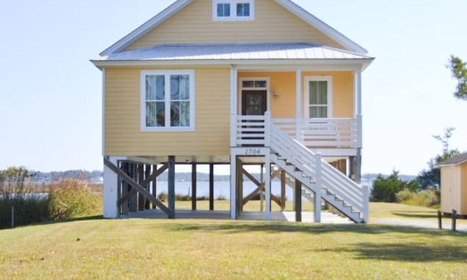 Stacy House | Serene Waterfront Getaway with Pool and Ocean Views