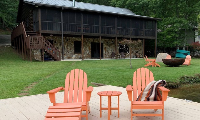 Waleska House | Lakefront Retreat: Family-Friendly with Pool and Views