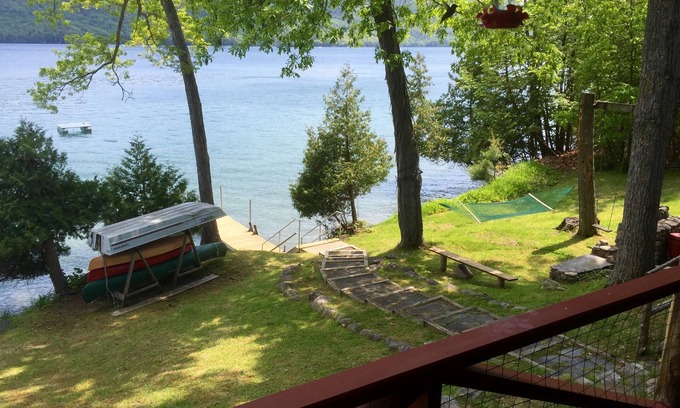 Silver Bay Cabin | Experience Lake George: Waterfront Home with Dock & Views