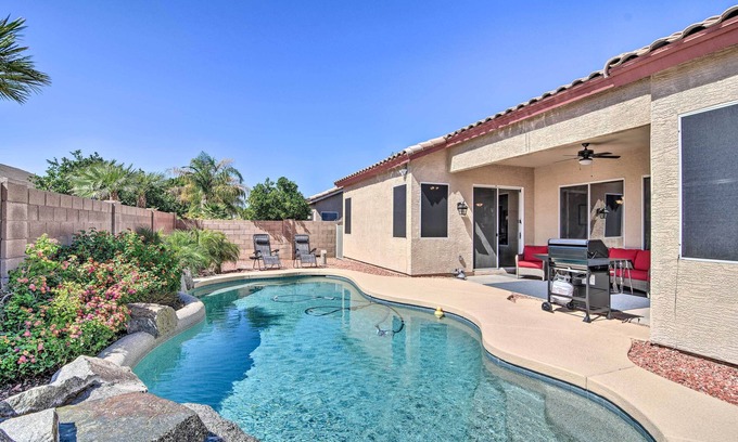 Arizona Skyline Community House | Idyllic Mesa Abode with Grill & Hot Tub, 2 Mi to Shops