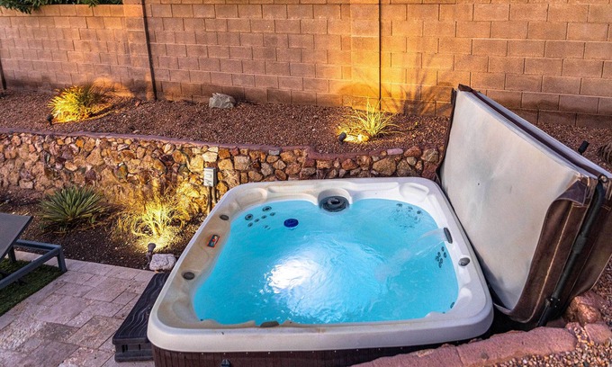 Lake Havasu City House | Dog-Friendly Retreat with Heated Pool, Spa & Lake Views