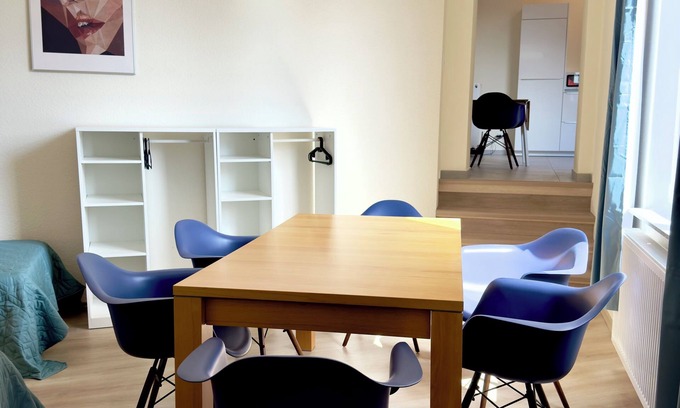 Rheinhausen Apartment | Family-Friendly Stay with Ocean Views Near Düsseldorf