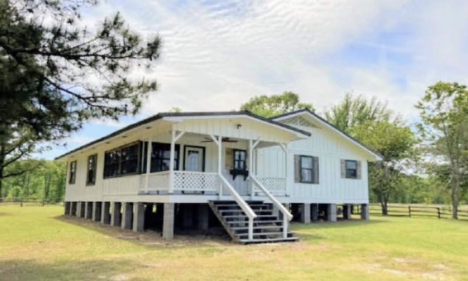 Saint Maurice House | Spacious 40 Acres Home with Pond & RV Port for Families