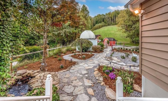Moravian Falls House | Tranquil 40 Acres with Waterfalls and Vineyard Retreat