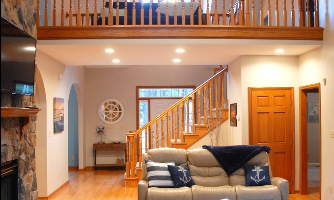 Manson House | Elegant Lake House with Dock, Hot Tub & 10/10 Guest Rating