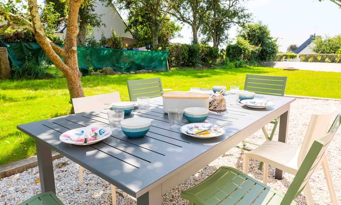 Trevignon House | 490m from the beach, new house for 8
