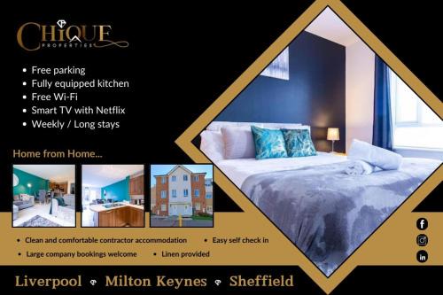 Milton Keynes House | Discover a 4-Star Family Retreat with Free Parking