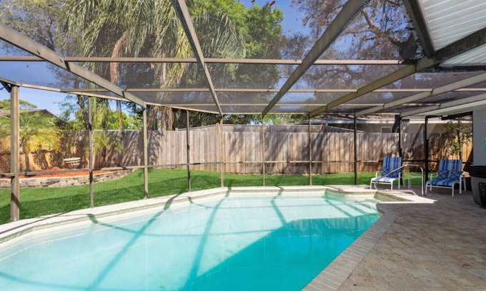 Palm Harbor House | Pet-Friendly Palm Harbor Oasis with Pool and Hot Tub