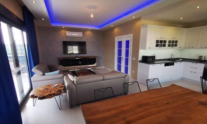 Seki Apartment | Just Minutes from Beach: 4 + 1 Duplex with Pool & Ocean View