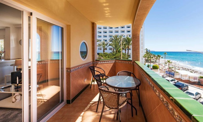 Nerja Apartment | Charming Toboso 1 with Oceanfront Views and Kitchen Access