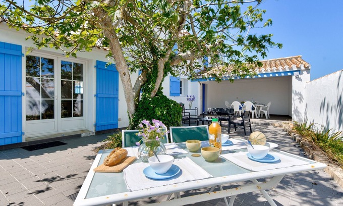 L'Epine Ski Chalet | 500 m from the beach - House for 6 - Terrace