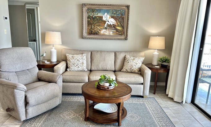 Gulf Shores Condo | 507 "A" Relaxing Bliss: Oceanfront Pool & Spa Retreat