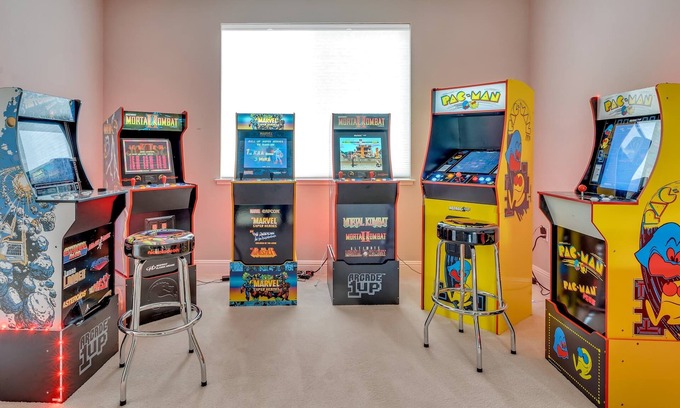 Fairfield House | Modern Oasis: Poolside Fun and Arcade Awaits in Wine Country
