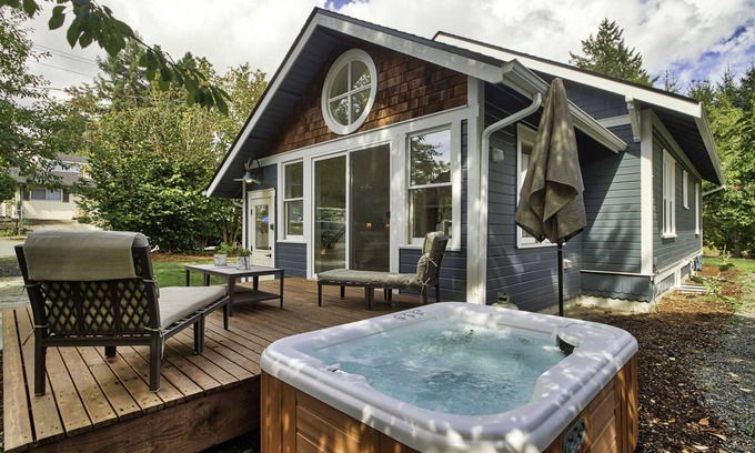 Northwest Olympia House | Inviting Craftsman Home with Hot Tub in Vibrant Neighborhood