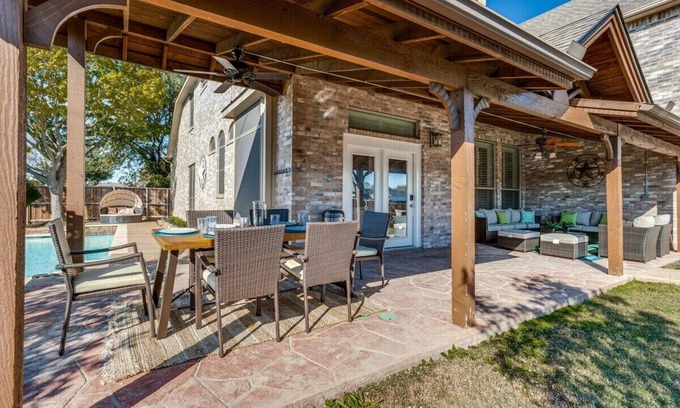 Rowlett Villa | Elegant 5Br Retreat with Pool, Theater & Game Room